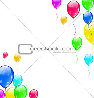 Set colourful flying balloons for your party
