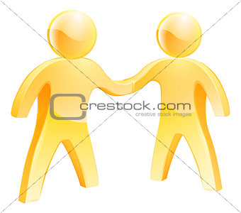 People shaking hands concept