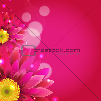 Pink Background With Gerbers
