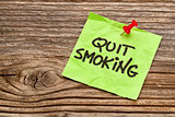 quit smoking reminder note