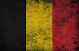 Grungy belgium flag