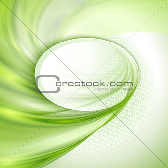 Abstract green swirl background 