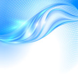 Abstract Blue waving Background 