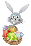Eggs basket Easter bunny rabbit