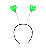 Headband with green hearts