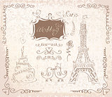 LOVE in Paris doodles.