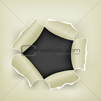 hole in paper