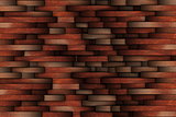 mahogany abstract wooden wall design