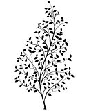 Vector Tree Silhouette - Graphic Element