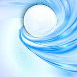 Abstract blue waving background