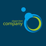technology blue logo