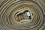 Old rolled fire hose