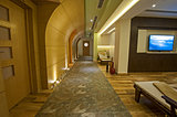 Corridor inside a luxury health spa