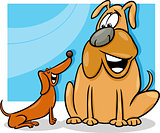 talking dogs cartoon illustration