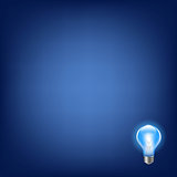 Blue Bulb With Background