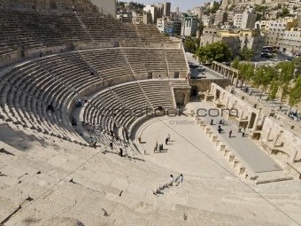 Roman amphitheater in Amman, Jordan