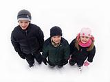kids in winter snow