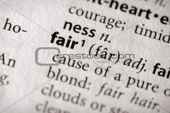 Dictionary Series - Philosophy: fair