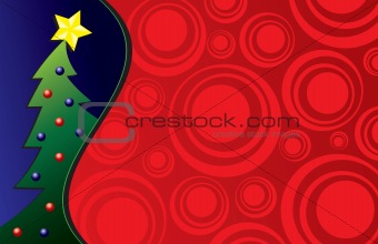 Colorful Christmas Tree Background