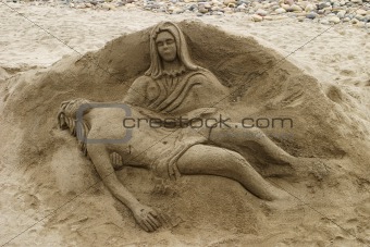 Pieta In The Sand