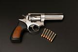 Stainless Steel .375 Magnum revolver.