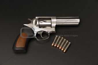 Stainless Steel .375 Magnum revolver.