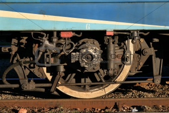 Wheel of a train 
