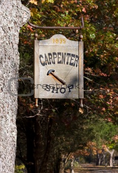 Carpenter Shop Sign