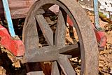Old wheelbarrow wheel