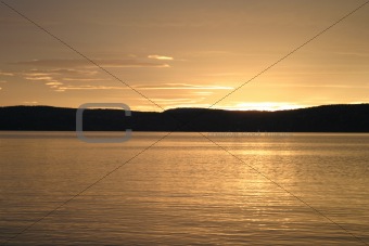 Norwegian Fjord Sunset