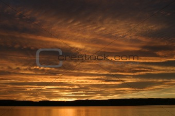 Norwegian Fjord Sunset