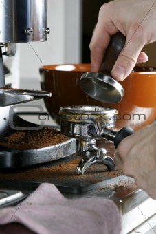Tamping Espresso