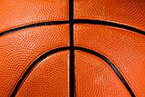 closeup of a basketball