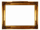 gold frame with lamp
