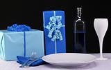 Blue Party Table