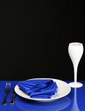 Blue Dinner Table