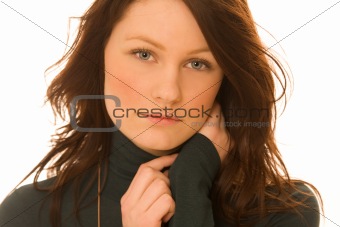 Portrait of young beautiful woman