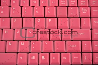 Pink computer keyboard background