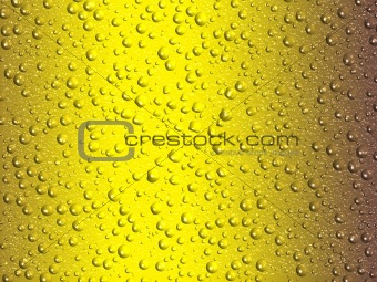 golden water drop