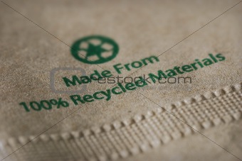Recycled paper napkin