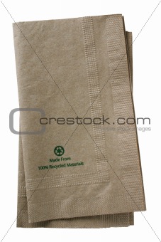 Recycled paper napkins