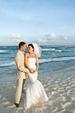 Caribbean Beach Wedding - Bride and Groom