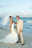 Caribbean Beach Wedding - Bride and Groom