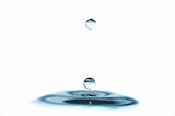 isolated water droplets