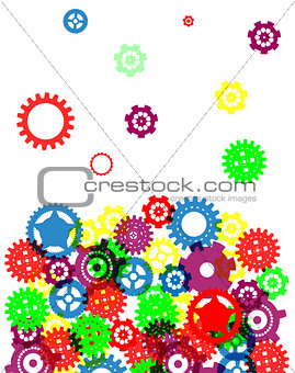 Industrial abstract colorful background design