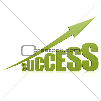 Success green arrow