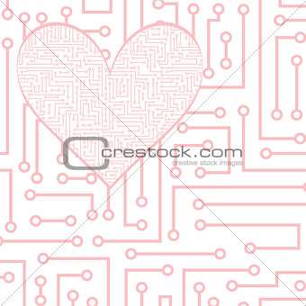 vector electronic heart