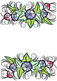 Abstract floral border