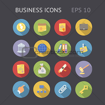 Flat Icons for Business