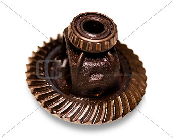 metal gear the automobile mechanism in plentiful greasing